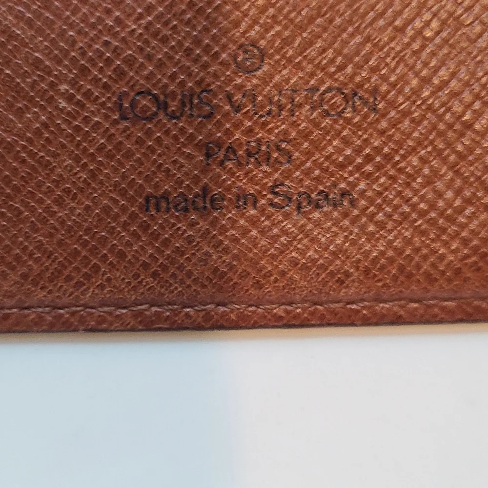 Louis Vuitton Brown and Gold Monogram Wallet Bifold With Coin Purse